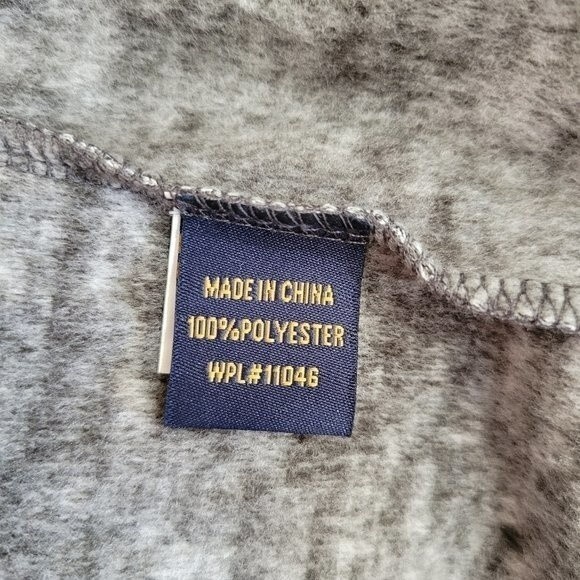 NEW Vintage 1946 Micro-Fleece Quarter-zip Pullover Large Charcoal, New With Tags - Picture 5 of 7